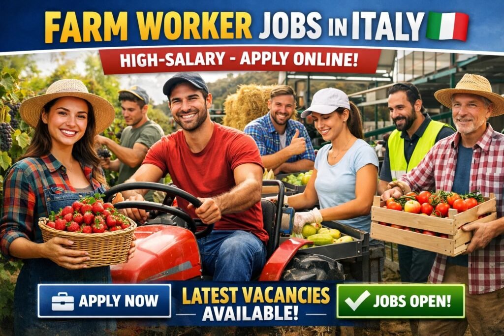 Farm Workers Jobs in Italy – High‑Salary – Apply Online for Latest Vacancies Farm Worker jobs