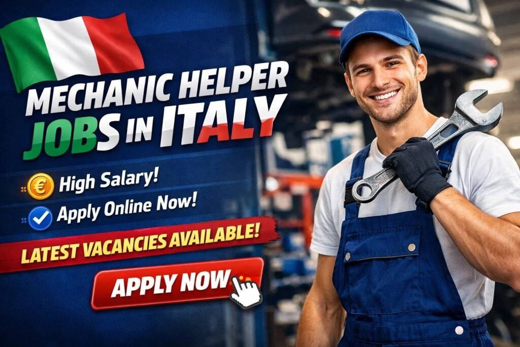 Mechanic Helper Jobs in Italy – High‑Salary – Apply Online for Latest Vacancies Mechanic Helper Jobs