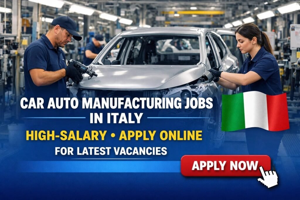 Car Auto Manufacturing Jobs in Italy – High‑Salary – Apply Online for Latest Vacancies Car Auto Manufacturing Jobs