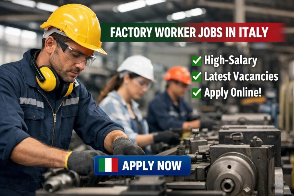 Factory Worker Jobs In Italy – High‑Salary – Apply Online for Latest Vacancies Factory worker Jobs