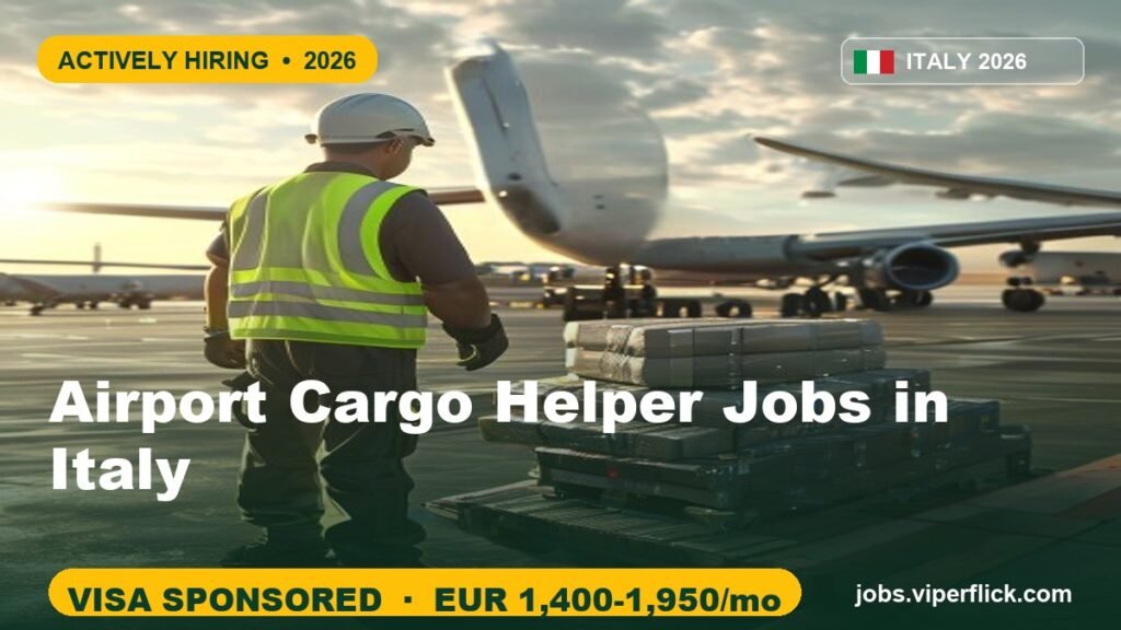 Airport Cargo Helper Jobs in Italy | Immediate Hiring 2026 Airport Cargo Helper Jobs in Italy | Immediate Hiring 2026