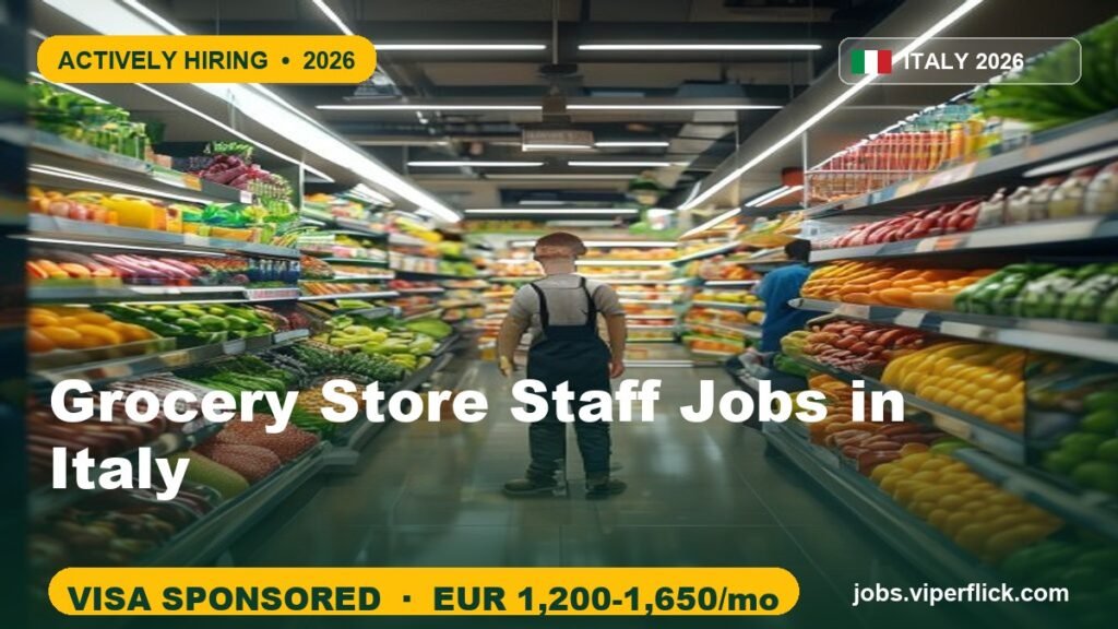 Grocery Store Jobs in Italy 2026 | Hiring Store Staff Now