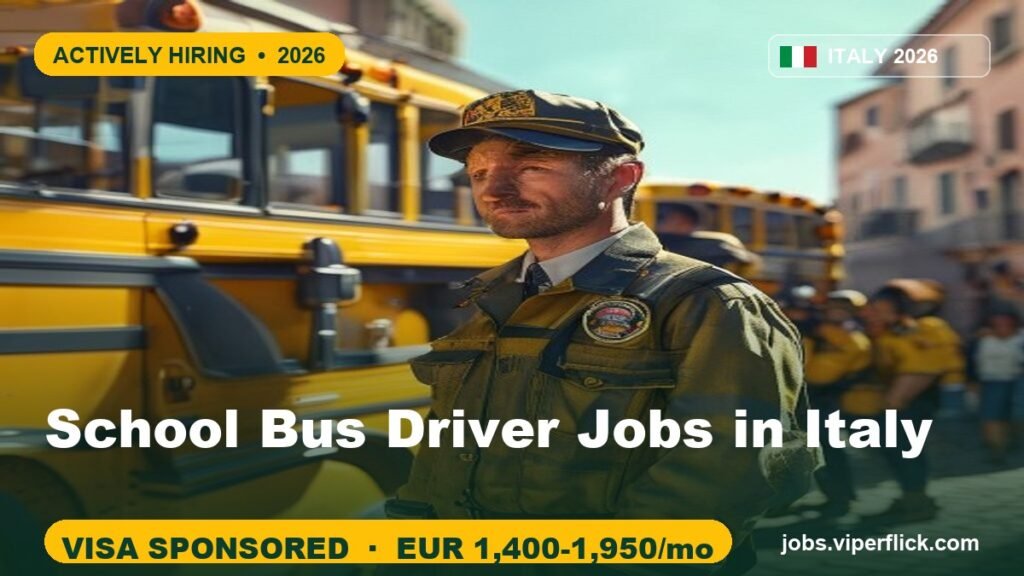 School Bus Driver Jobs in Italy 2026 | Apply Online Today