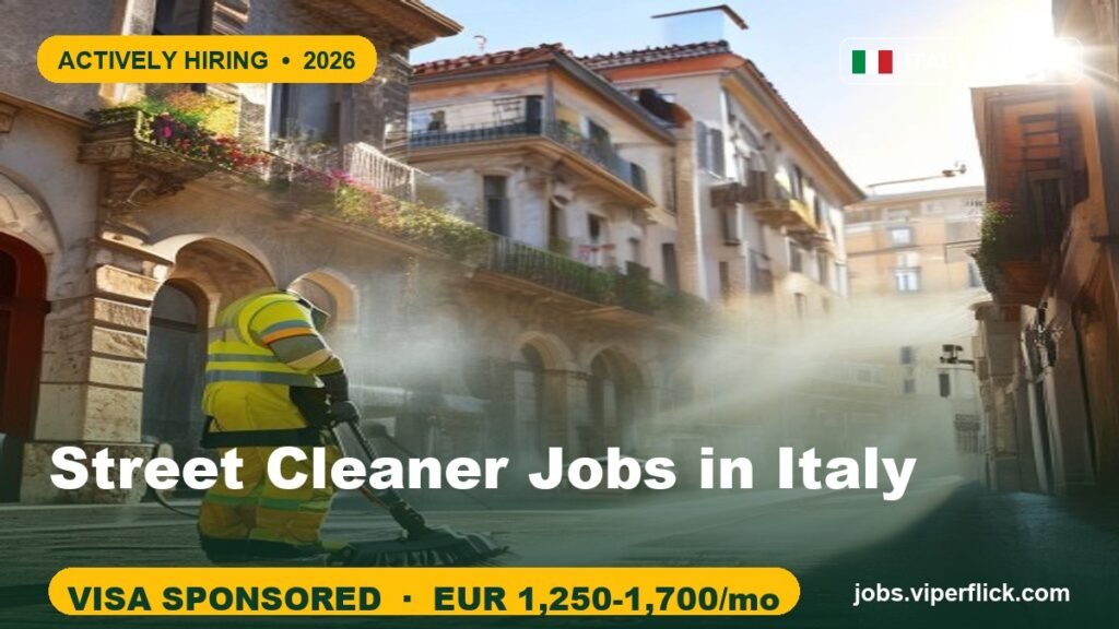 Street Cleaner Jobs in Italy 2026 | Apply for Municipal Jobs